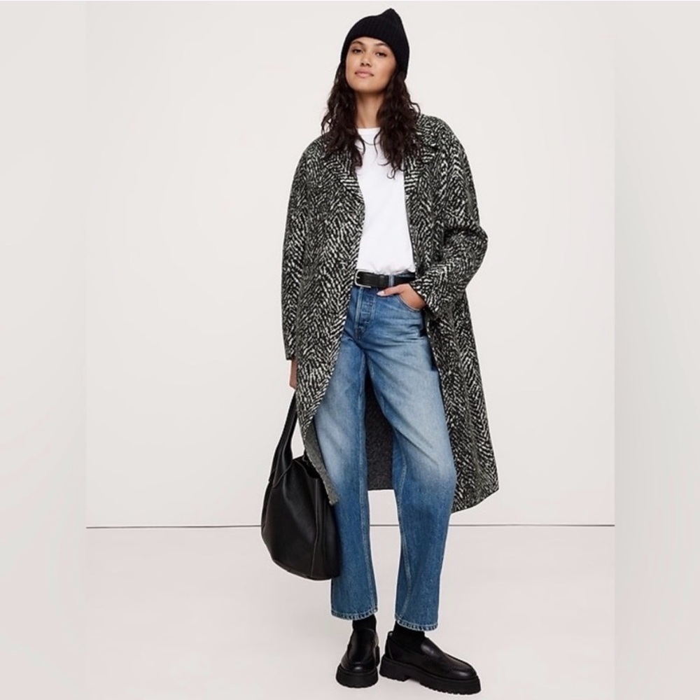 Banana Republic Oversized Jacquard Coatigan